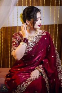 Soft Fandy Satin Saree